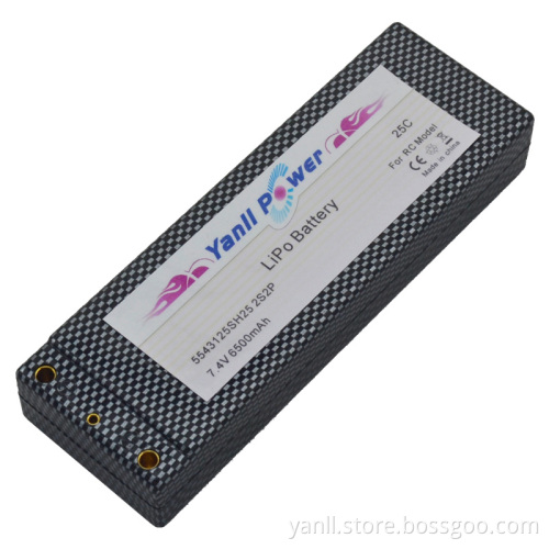 Rc Lipo Car Battery 2S2P 7.4V 6000MAH 70C